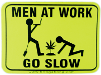 Men at Work Sticker