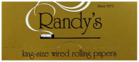 Randy's Gold Wired Rolling Papers - King