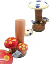Ceramic mushroom bong 