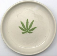 Ceramic Bowl with Leaf Design